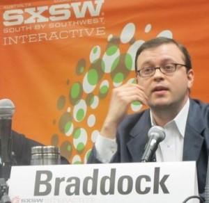 Scott Braddock speaks at the SXSW Interactive Festival in Austin. 